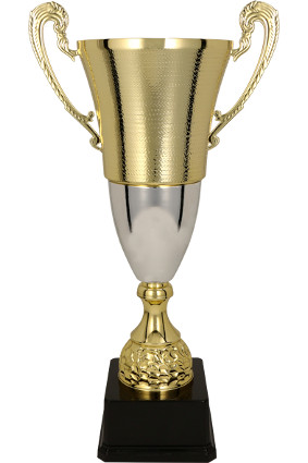 Puchar metalowy złoto-srebrny BALTA