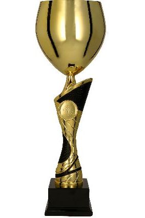 Puchar metalowy złoto-czarny EMIRA BK