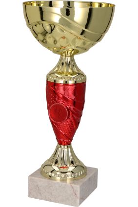 Puchar metalowy złoto-czerwony SANTICA RD