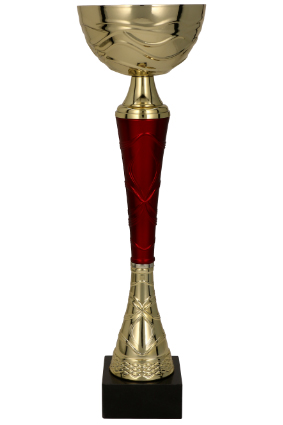 Puchar metalowy złoto-burgundowy TUMA RD