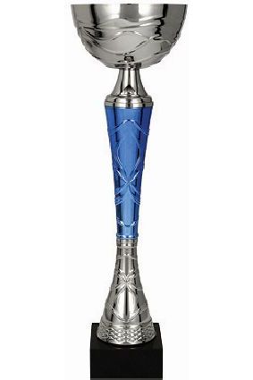 Puchar metalowy srebrno-niebieski TUMAS BL