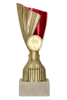Puchar  plastikowy złoto-różowy ZORA PUR