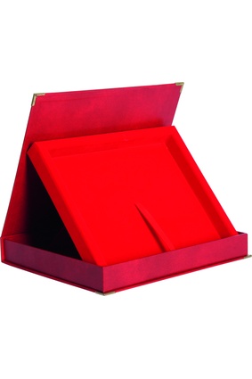 Etui z tworzywa sztucznego poziome w kolorze czerwonym - na deskę 200x150