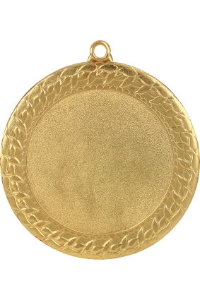 Medal złoty ogólny z miejscem na emblemat 50 mm - medal stalowy