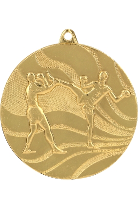Medal złoty- kick boxing - medal stalowy