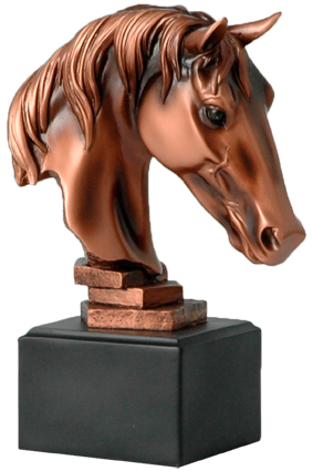 Figurka odlewana - głowa konia