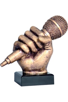 Figurka odlewana - mikrofon
