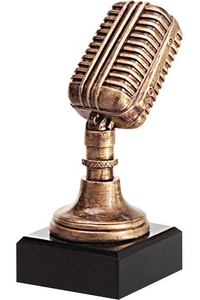 Figurka odlewana - mikrofon